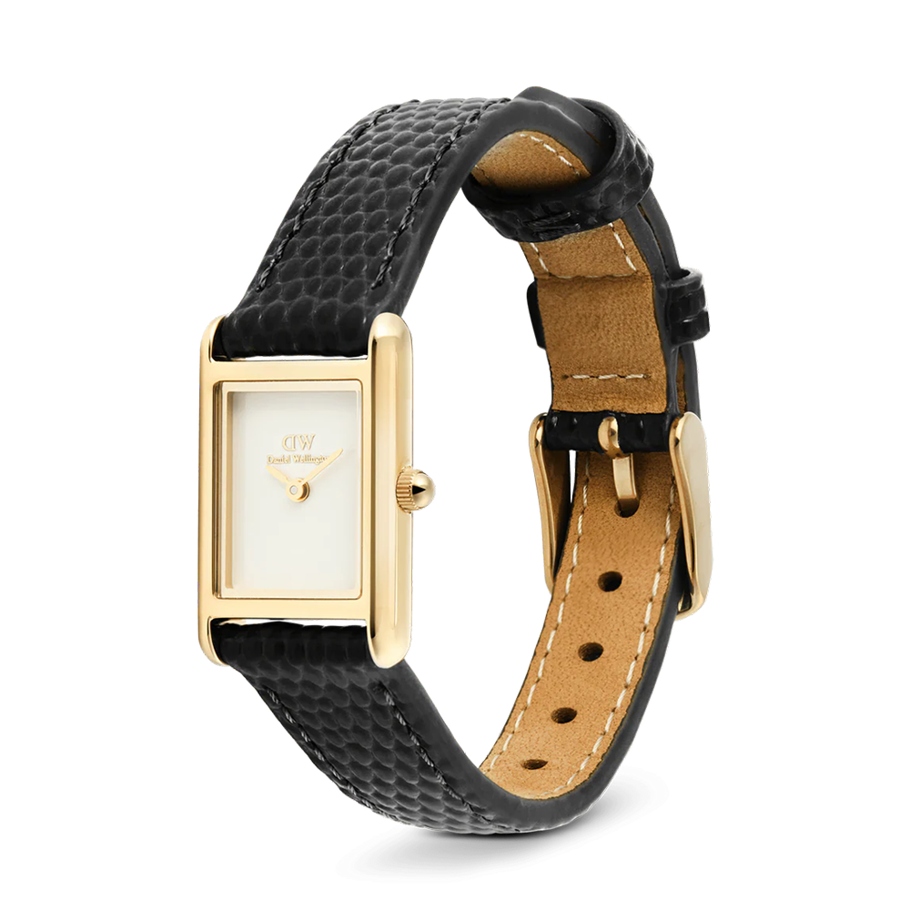 Daniel Wellington DW00100903 Bound Mini Black Lizard Gold Women's Quartz Watch