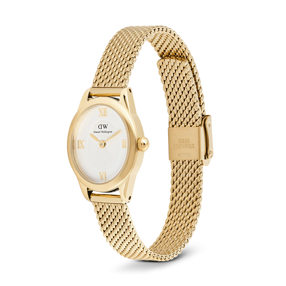 Daniel Wellington DW00100939 Ophelia Mini Mesh White Gold Women's Quartz Watch