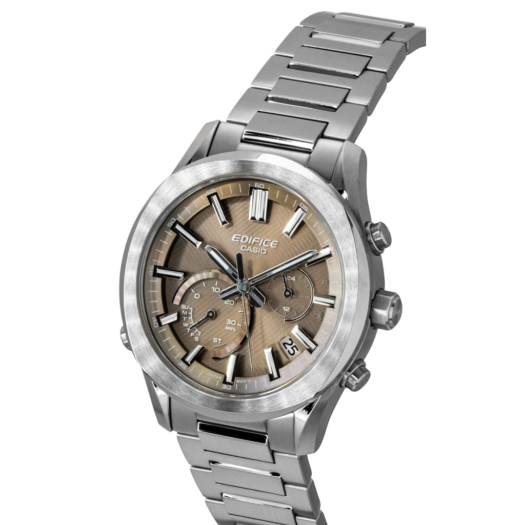 Casio Edifice EQB-1300D-5ADR Men's Brown-Dial Bluetooth Solar Chronograph