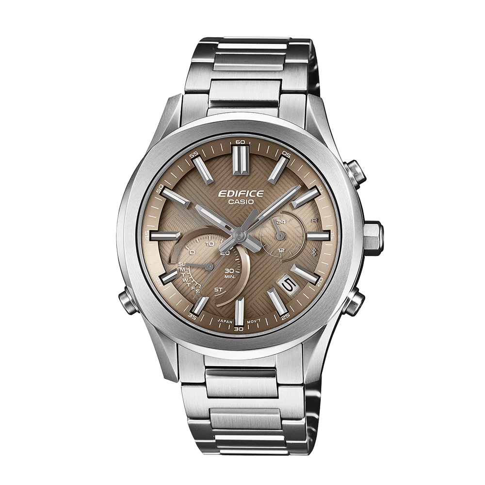 Casio Edifice EQB-1300D-5ADR Men's Brown-Dial Bluetooth Solar Chronograph
