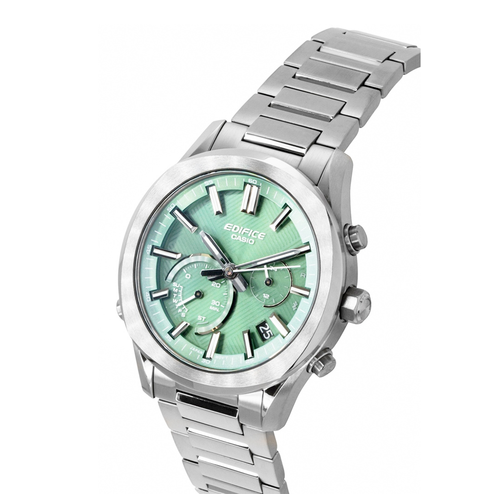 Casio Edifice EQB-1300DC-3ADR Men's Green-Dial Bluetooth Solar Chronograph