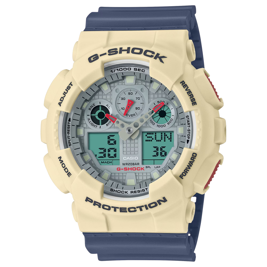 Casio G-Shock GA-100PC-7A2DR Analog-Digital Combination