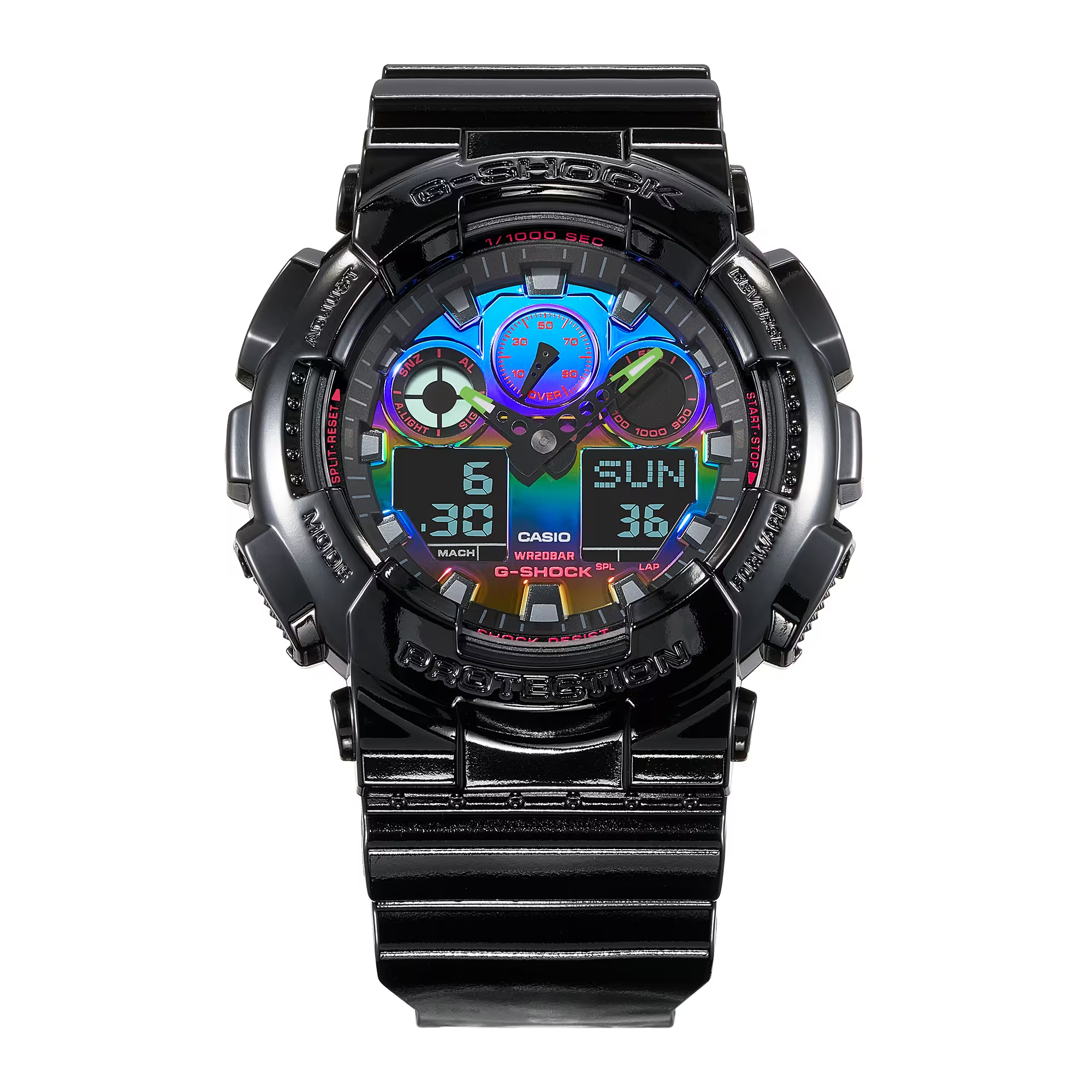 Casio G-Shock GA-100RGB-1ADR Analog-Digital