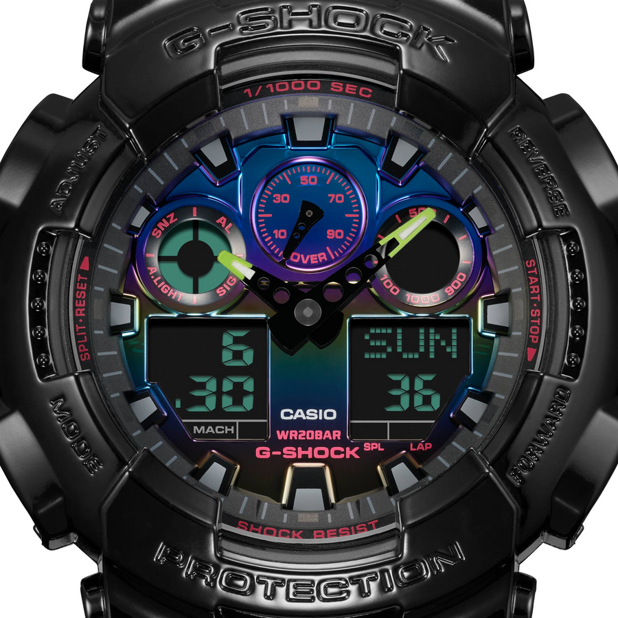 Casio G-Shock GA-100RGB-1ADR Analog-Digital