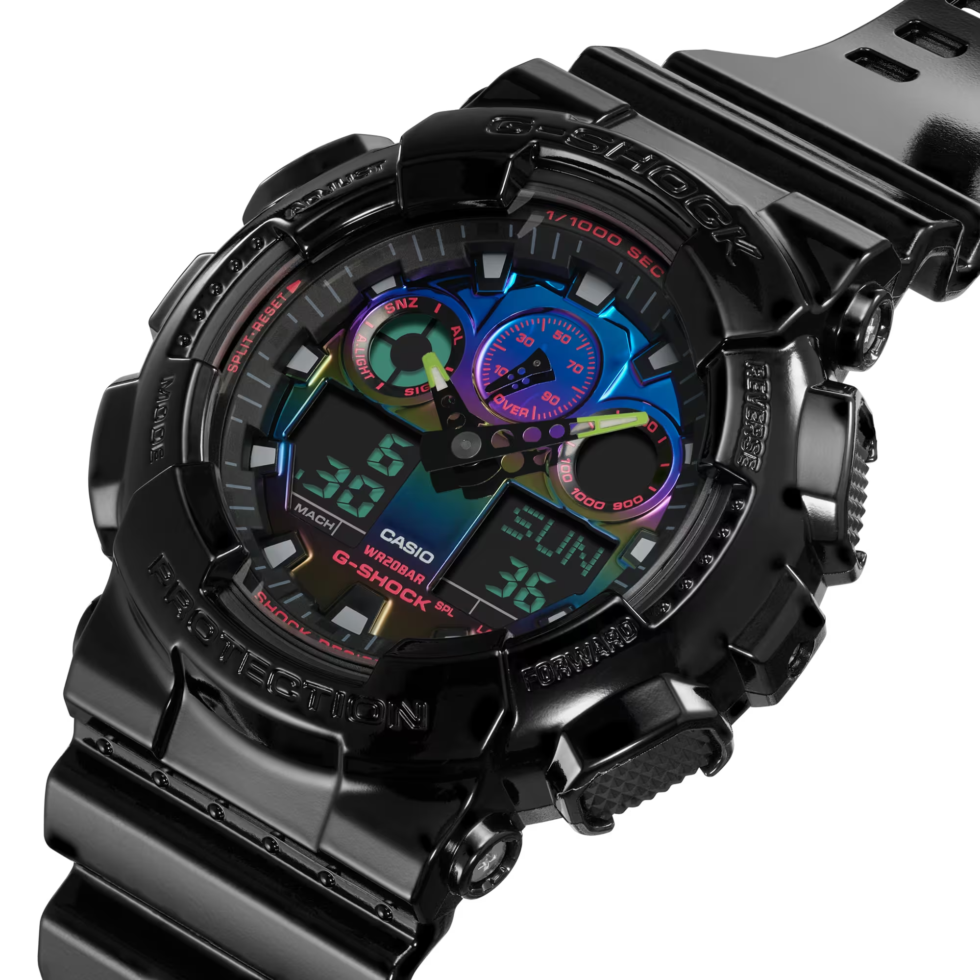 Casio G-Shock GA-100RGB-1ADR Analog-Digital