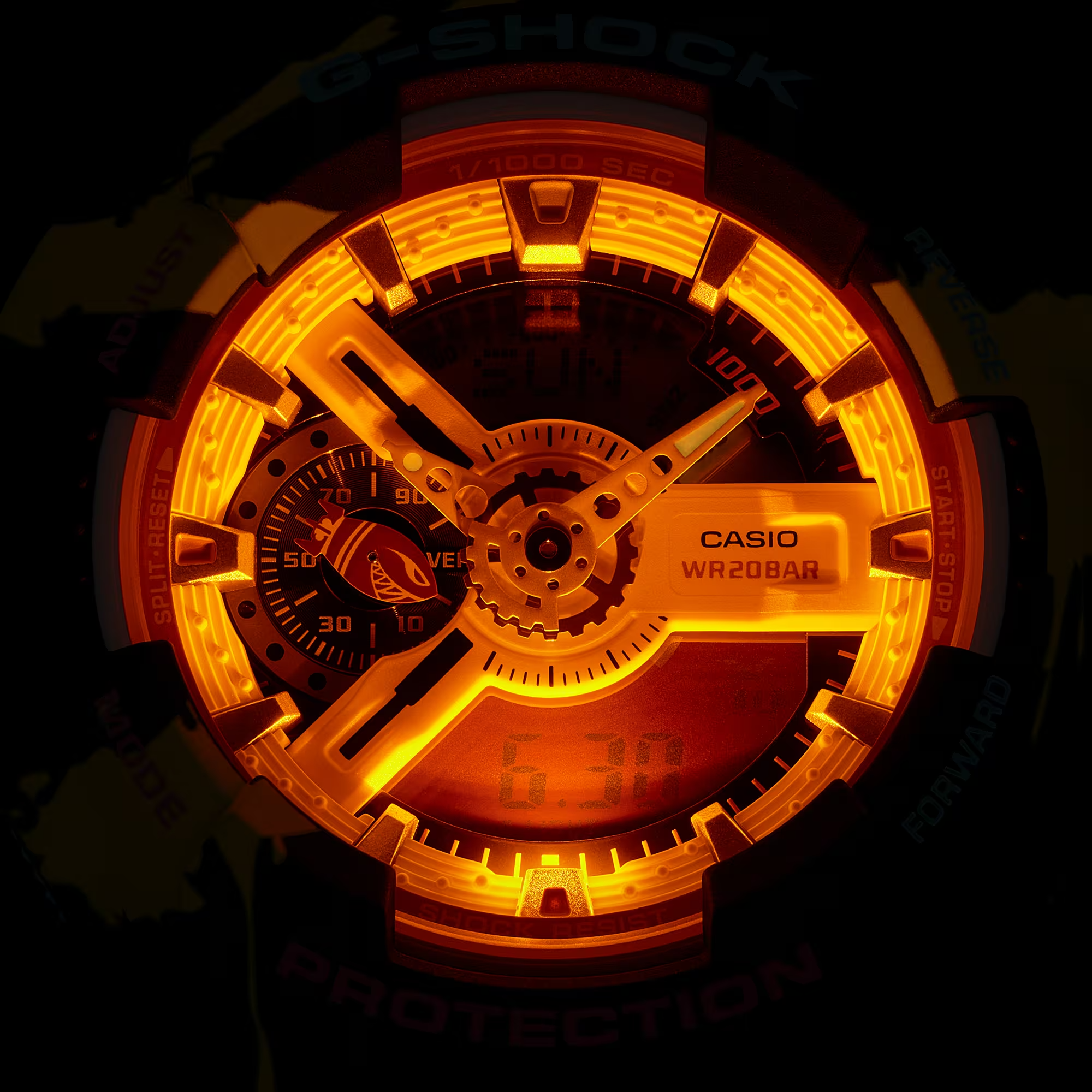 Casio G-Shock GA-110LL-1ADR League of Legend Collaboration Analog Digital Combination
