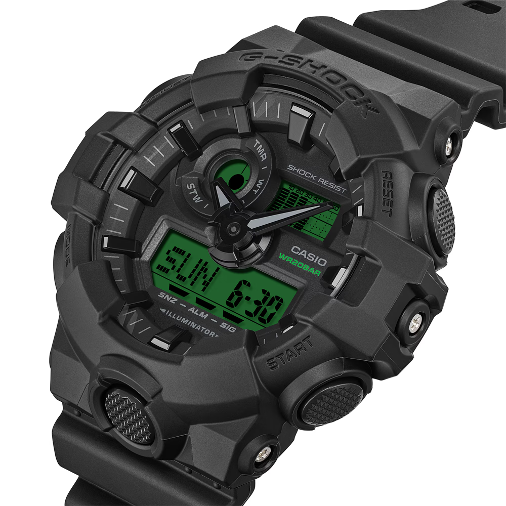 Casio G-Shock GA-700BEG-1ADR Bold &amp; Electric Series