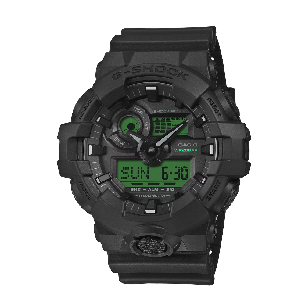 Casio G-Shock GA-700BEG-1ADR Bold &amp; Electric Series