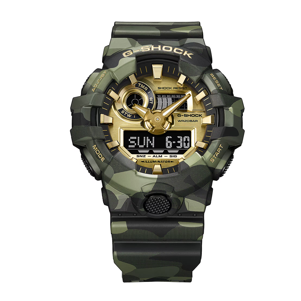 Casio G-Shock GA-700CMG-3ADR Bold Camo Series Analog-Digital Men's Watch