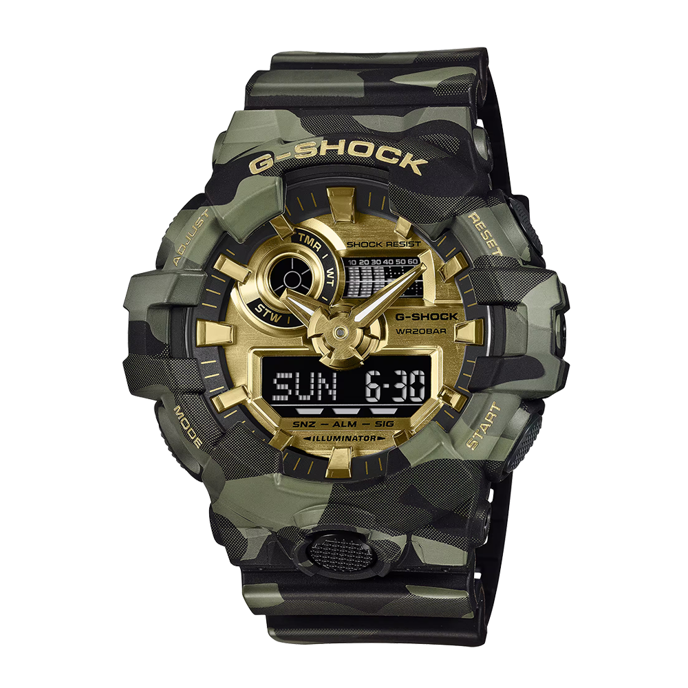 Casio G-Shock GA-700CMG-3ADR Bold Camo Series Analog-Digital Men's Watch