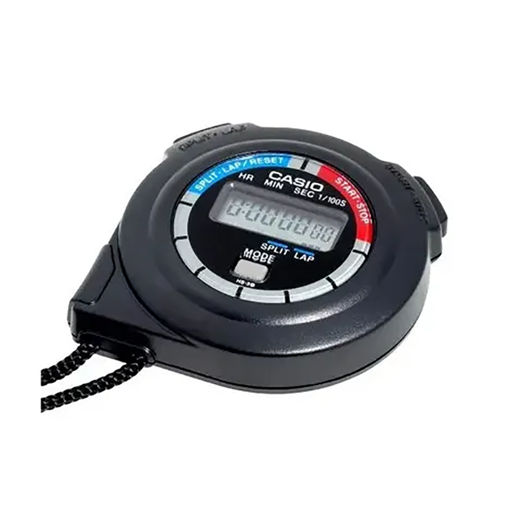 Casio HS-3V-1B 1/100-Second Digital Stopwatch with Neck Strap