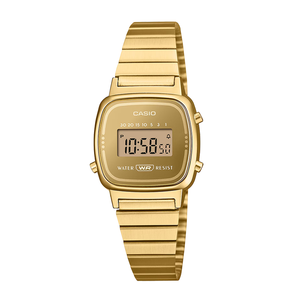 Casio Vintage LA670WEGS-9AEF Women's Gold Digital Watch