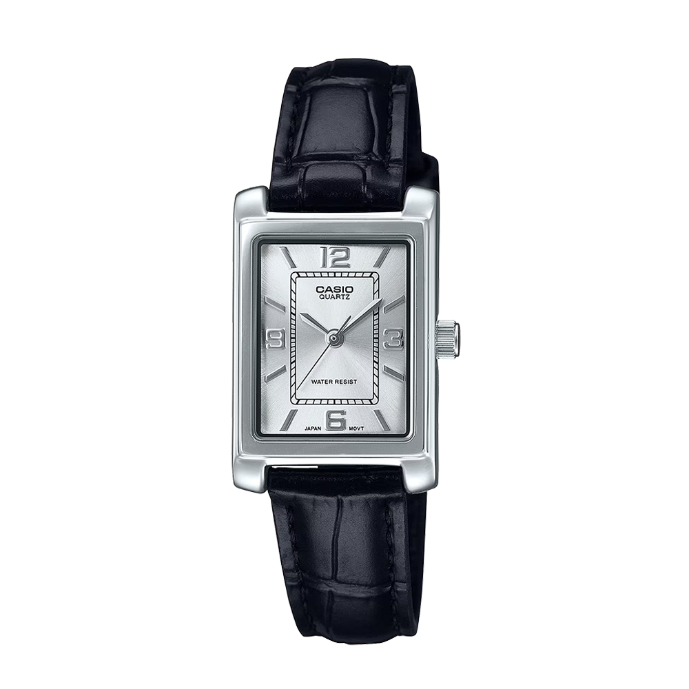 Casio LTP-1234LL-7ADF Women's Black Leather Analog Watch