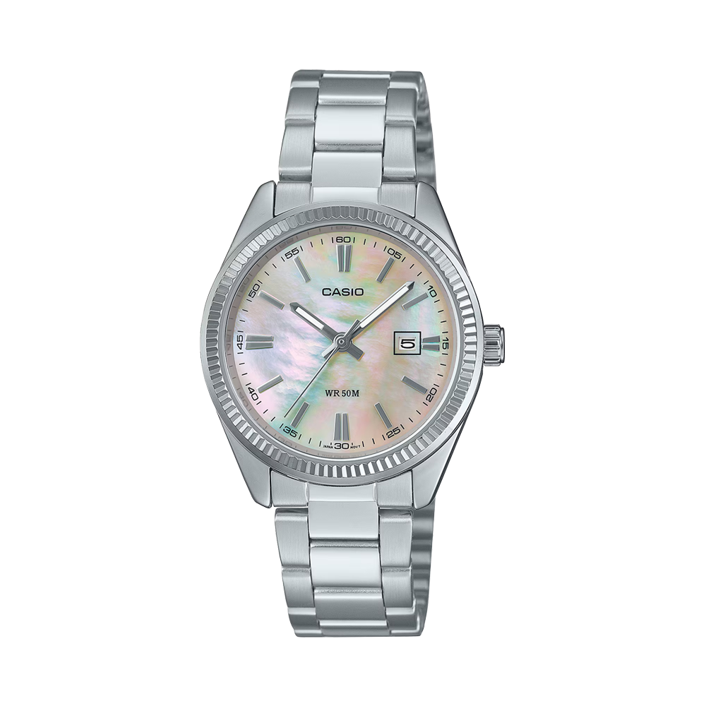 Casio LTP-1302DS-4AVDF Women's Pink Mother-of-Pearl Analog Watch