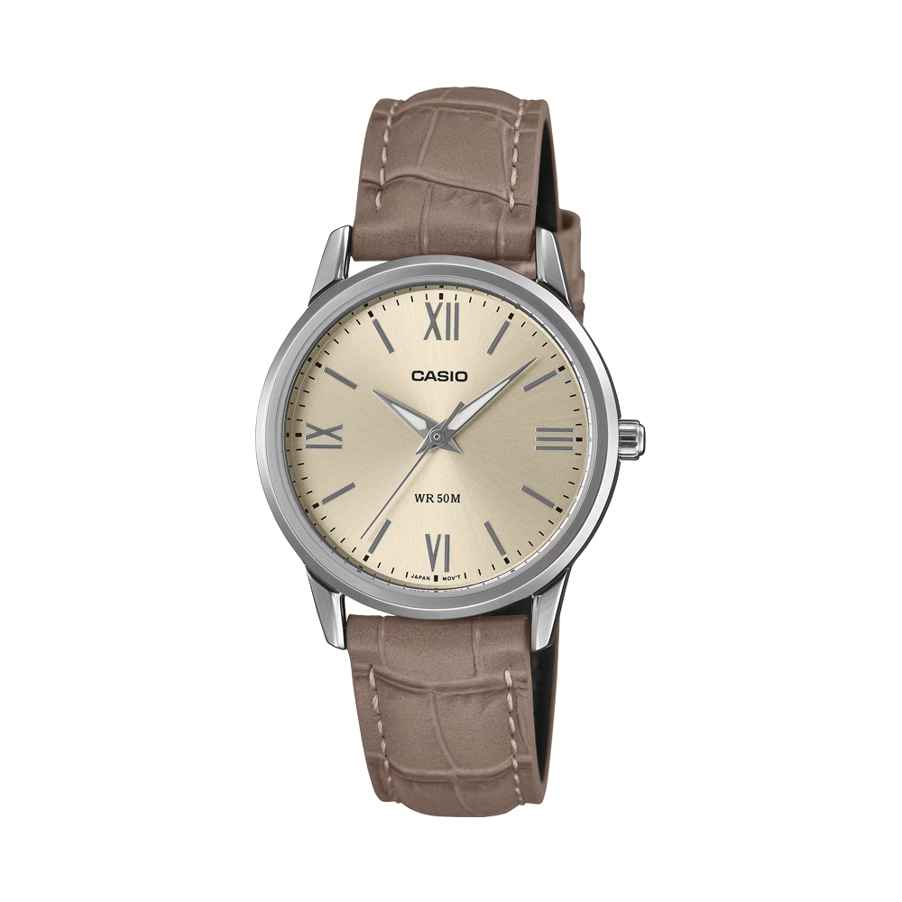 Casio LTP-1303LL-7AVDF Women's Brown Leather Analog Watch