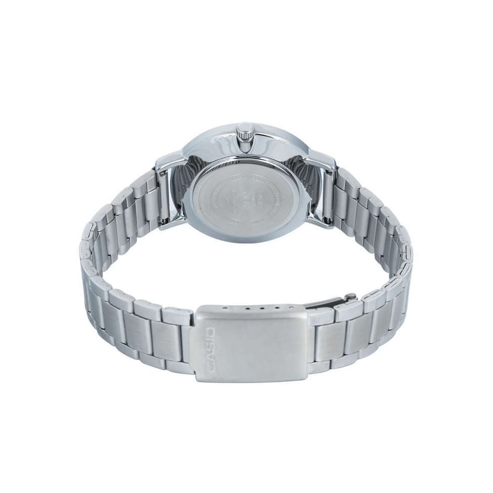 Casio LTP-VT04D-1ADF Women's Black-Dial Stainless Steel Analog Watch