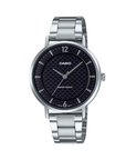 Casio LTP-VT04D-1ADF Women's Black-Dial Stainless Steel Analog Watch