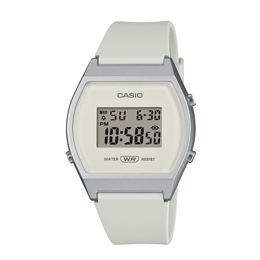 Casio LW-204-7ADF Women's White Digital Resin Watch
