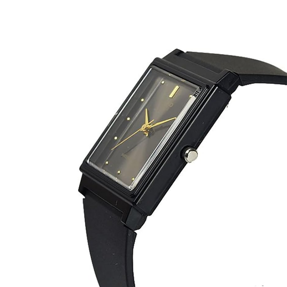 Casio MQ-38-1ADF Unisex Black-Dial Rectangular Analog Watch