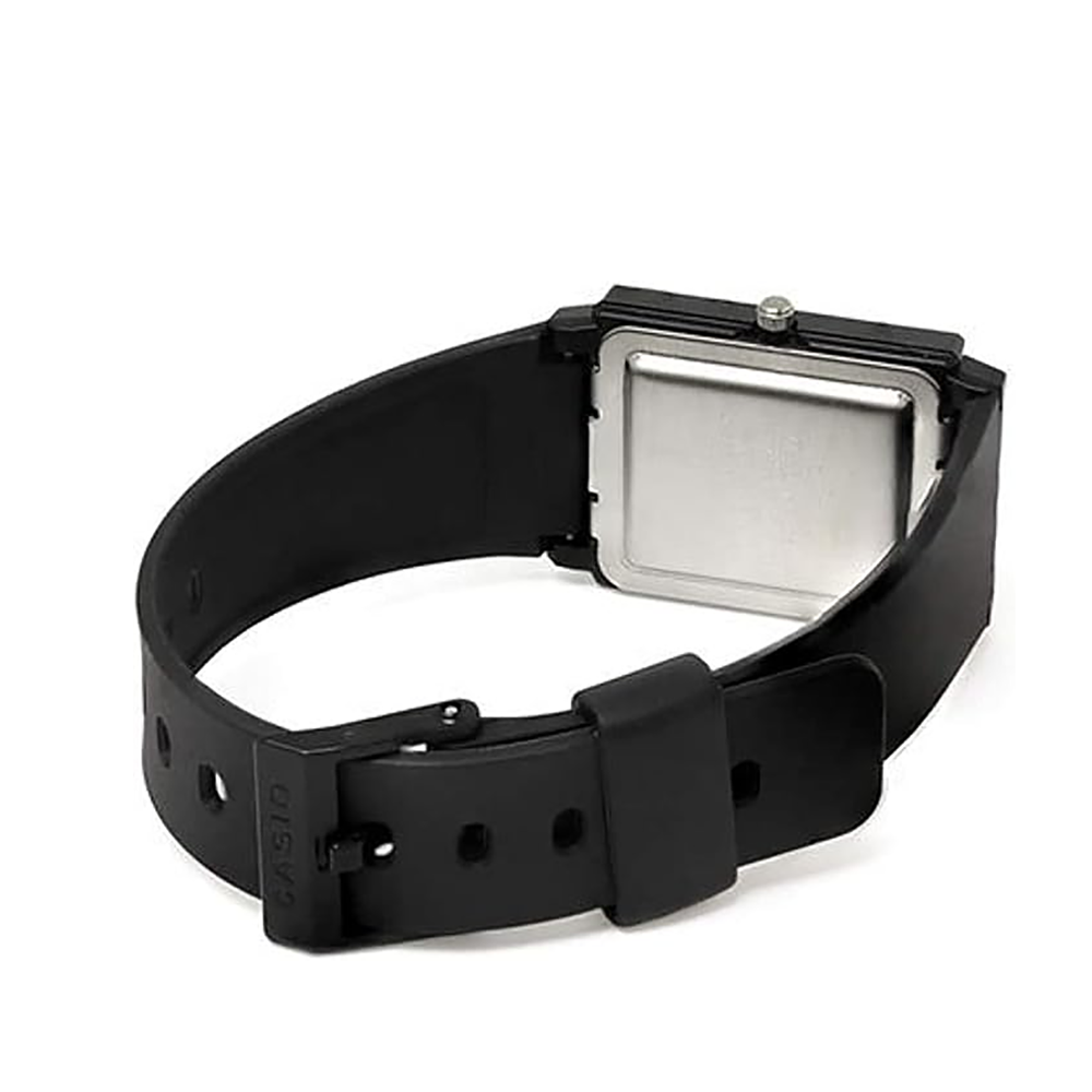 Casio MQ-38-1ADF Unisex Black-Dial Rectangular Analog Watch