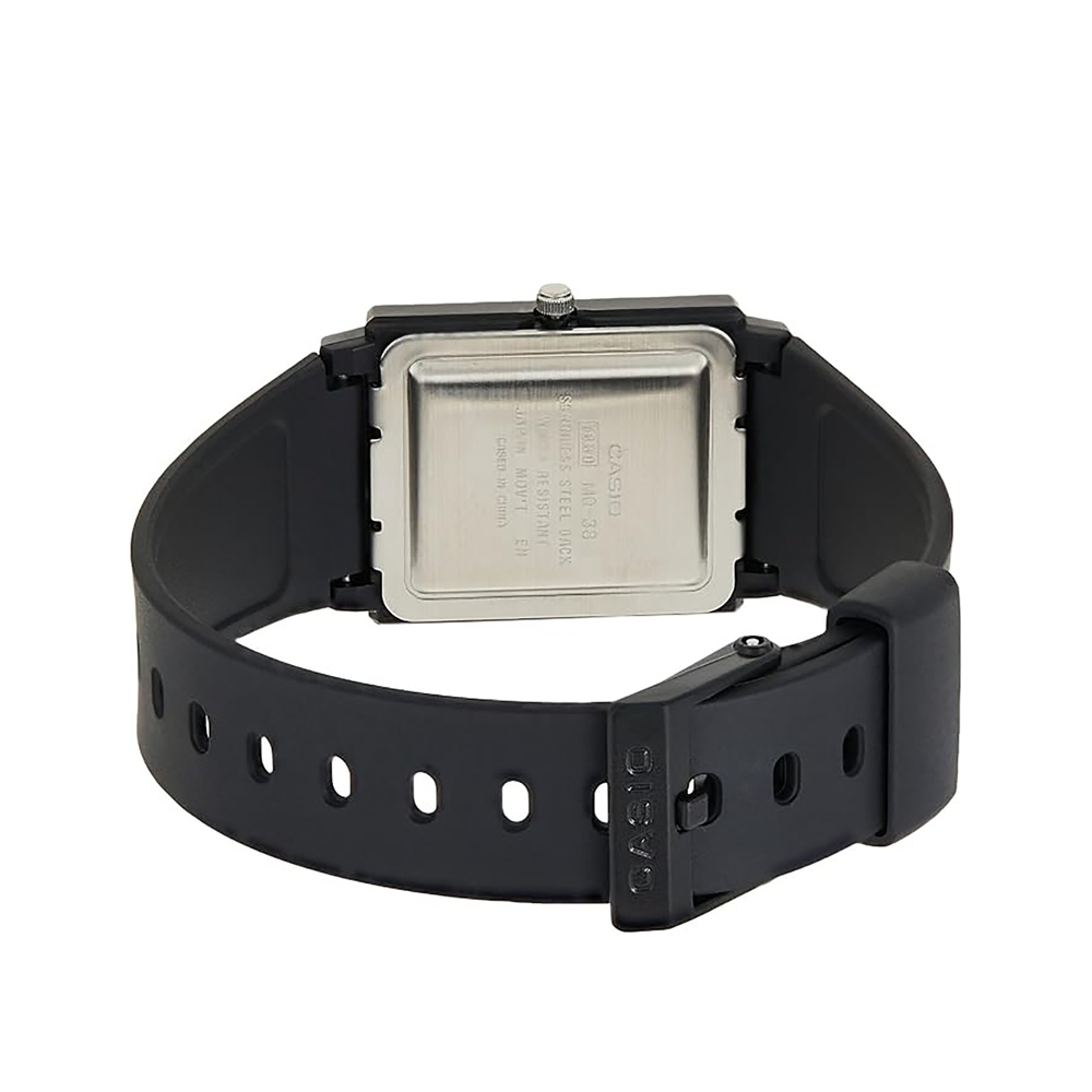 Casio MQ-38-2ADF Unisex Blue-Dial Rectangular Analog Watch