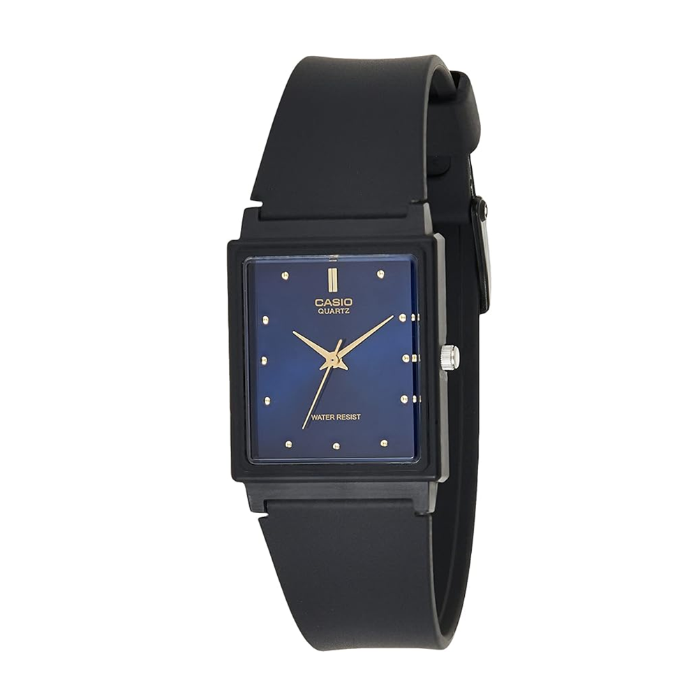 Casio MQ-38-2ADF Unisex Blue-Dial Rectangular Analog Watch