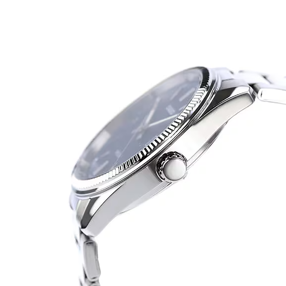 Casio MTP-1302DA-2A1VDF Men's Blue-Dial Stainless Steel Analog Watch