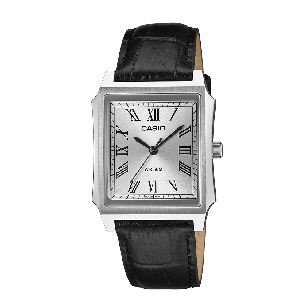 Casio MTP-B190L-7BVDF Men's Silver/Black Analog Watch