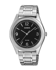 Casio MTP-B210D-1AVDF Men's Black-Dial Stainless Steel Analog Watch