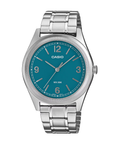 Casio MTP-B210D-2A1VDF Men's Blue-Dial Stainless Steel Analog Watch