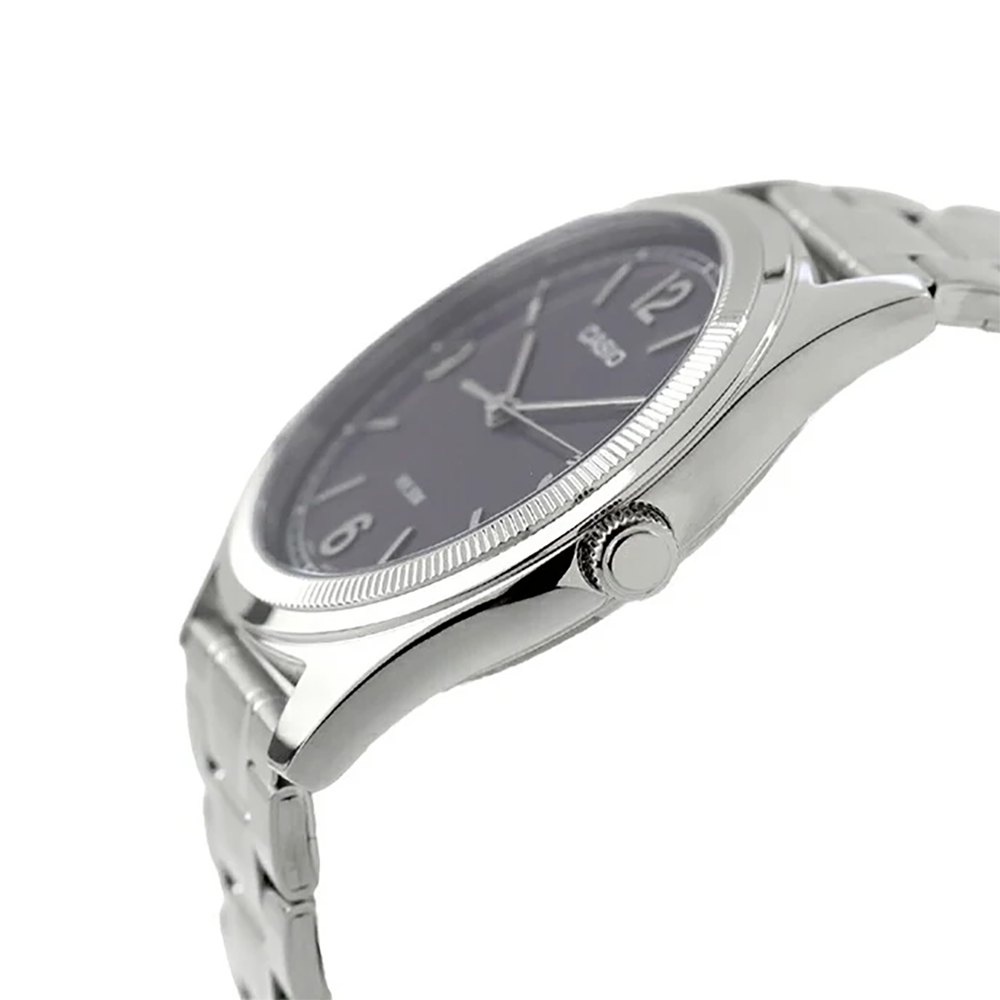 Casio MTP-B210D-2A2VDF Men's Light Blue-Dial Stainless Steel Analog Watch