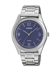 Casio MTP-B210D-2A2VDF Men's Light Blue-Dial Stainless Steel Analog Watch