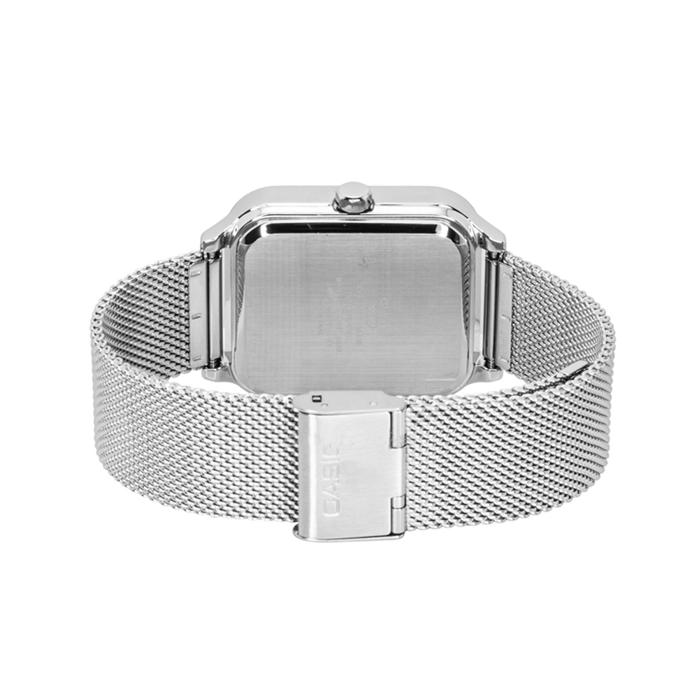 Casio MTP-M306M-8AVDF Men's Grey-Dial Mesh Multi-Dial Analog Watch