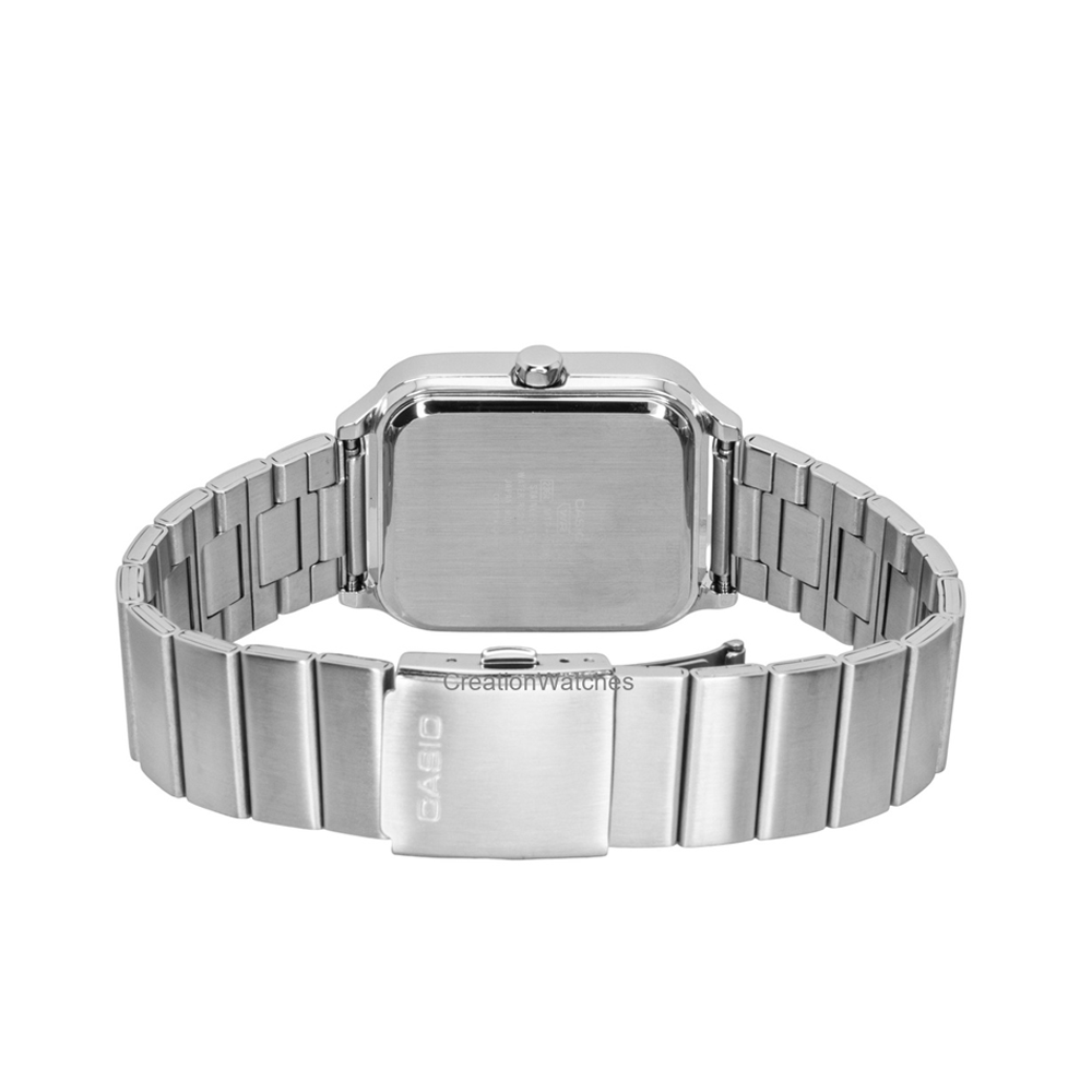 Casio MTP-M307D-2BVDF Men's Blue-Dial Stainless Steel Multi-Dial Analog Watch