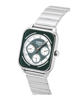 Casio MTP-M307D-3BVDF Men's Green-Dial Stainless Steel Multi-Dial Analog Watch