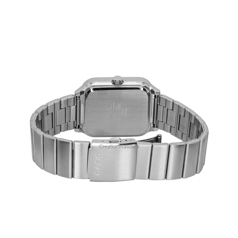 Casio MTP-M307D-3BVDF Men's Green-Dial Stainless Steel Multi-Dial Analog Watch