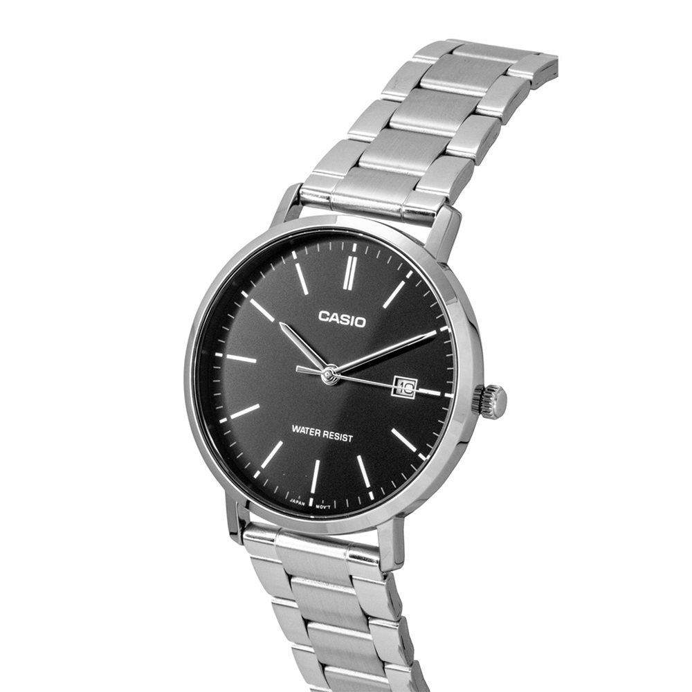 Casio MTP-VT05D-1EDF Men's Silver/Black Analog Watch