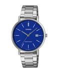 Casio MTP-VT05D-2EDF Men's Silver/Blue Analog Watch
