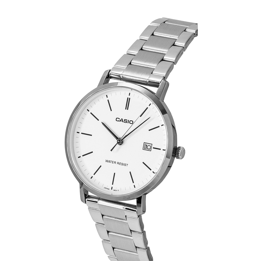 Casio MTP-VT05D-7EDF Men's Silver/White Analog Watch