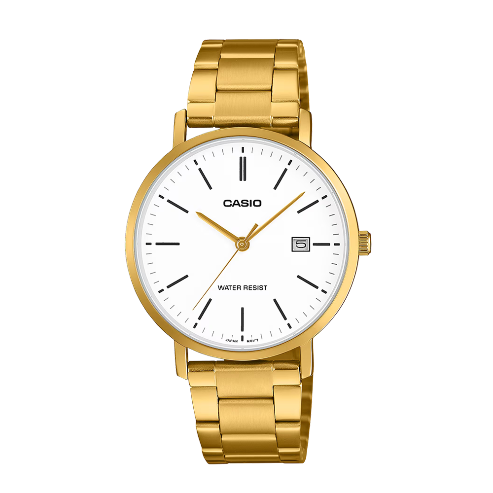 Casio MTP-VT05G-7EDF Men's Gold/White Analog Watch