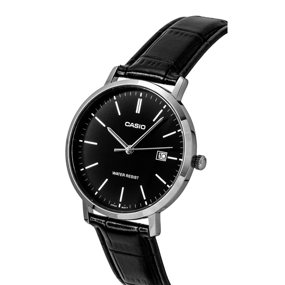 Casio MTP-VT05L-1EDF Men's Silver/Black Analog Watch