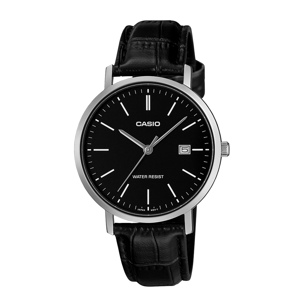 Casio MTP-VT05L-1EDF Men's Silver/Black Analog Watch