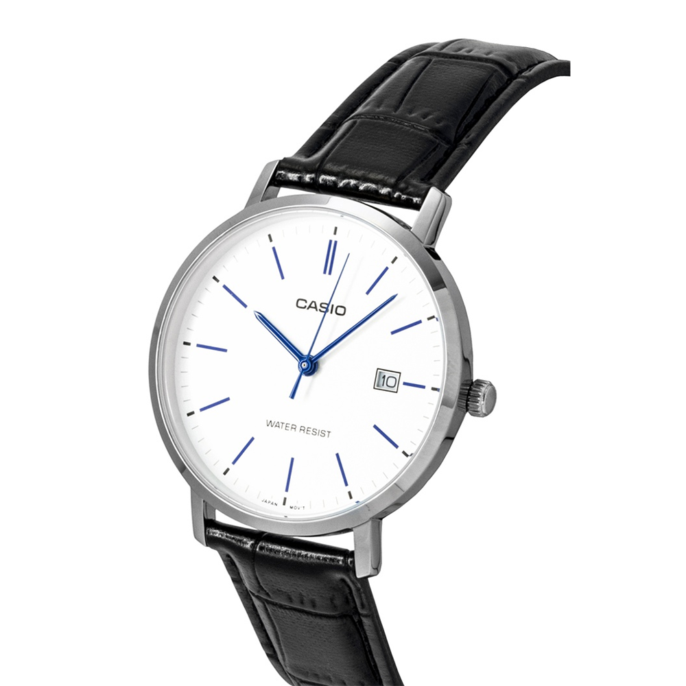 Casio MTP-VT05L-7EDF Men's Silver/White/Black Analog Watch