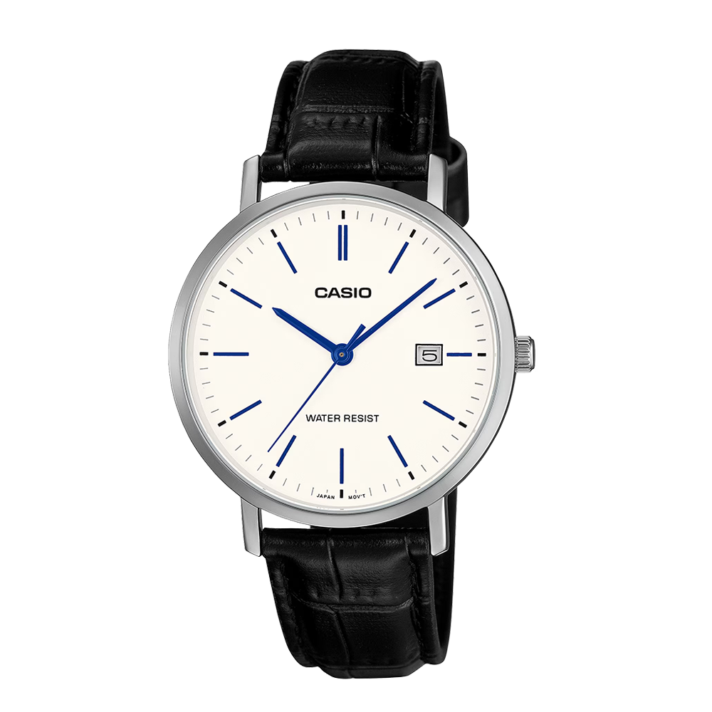 Casio MTP-VT05L-7EDF Men's Silver/White/Black Analog Watch