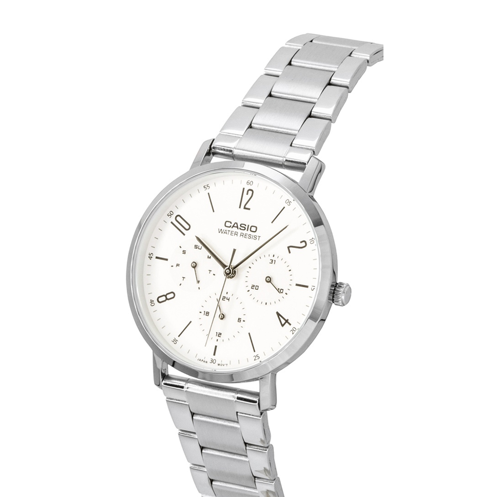 Casio MTP-VT06D-7BDF Men's Silver/White Analog Watch