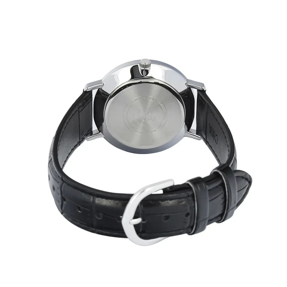 Casio MTP-VT06L-1BDF Men's Silver/Black Analog Watch