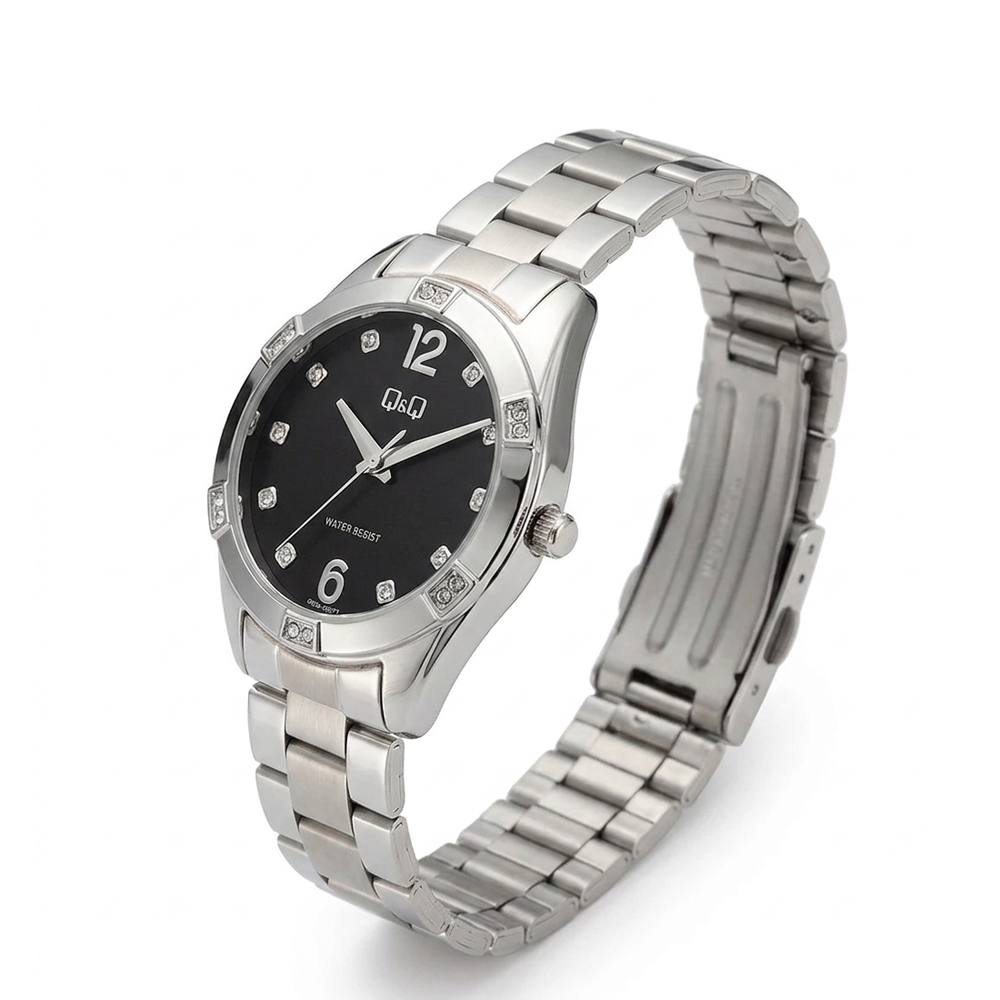 Q&amp;Q Q83B-006PY Women's Analog Stainless Steel Watch