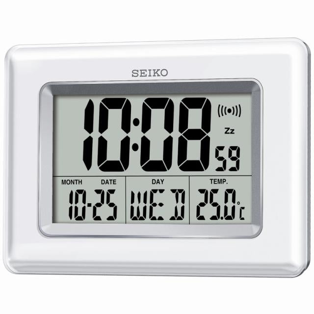Seiko QHL058W Desk & Table Digital Alarm Clock