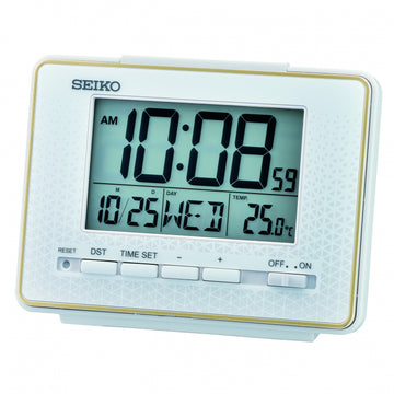 Seiko QHL096W Desk & Table Digital Alarm Clock