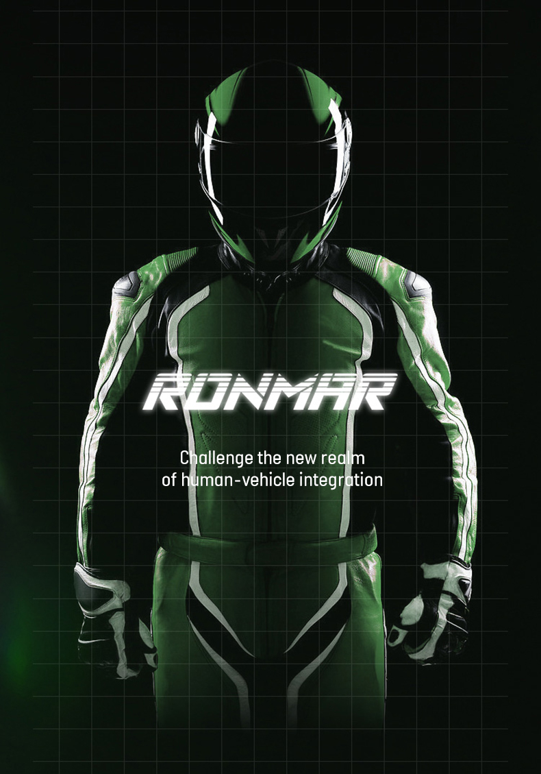 RONMAR RM-MOTO01 GREEN BLACK (MOTOXLV)